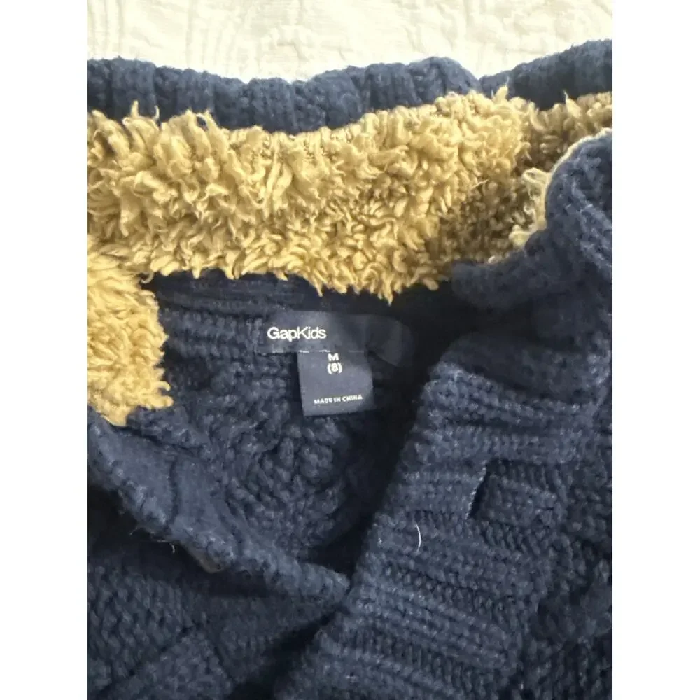 Gap Kids Navy Blue Thick Sweater - Size 8/Medium